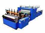 Máquina para hacer rollos de papel de cocina HX-1500B (Con laminador de pegamento)